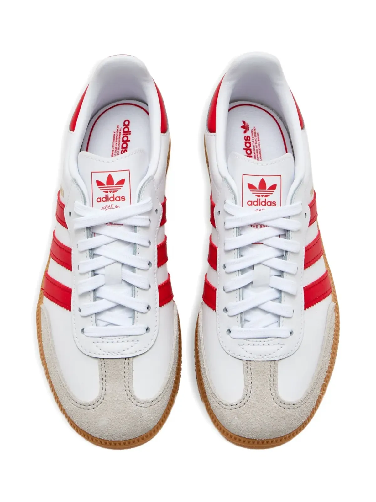 adidas Kids サンバ レザー スニーカー - 画像4