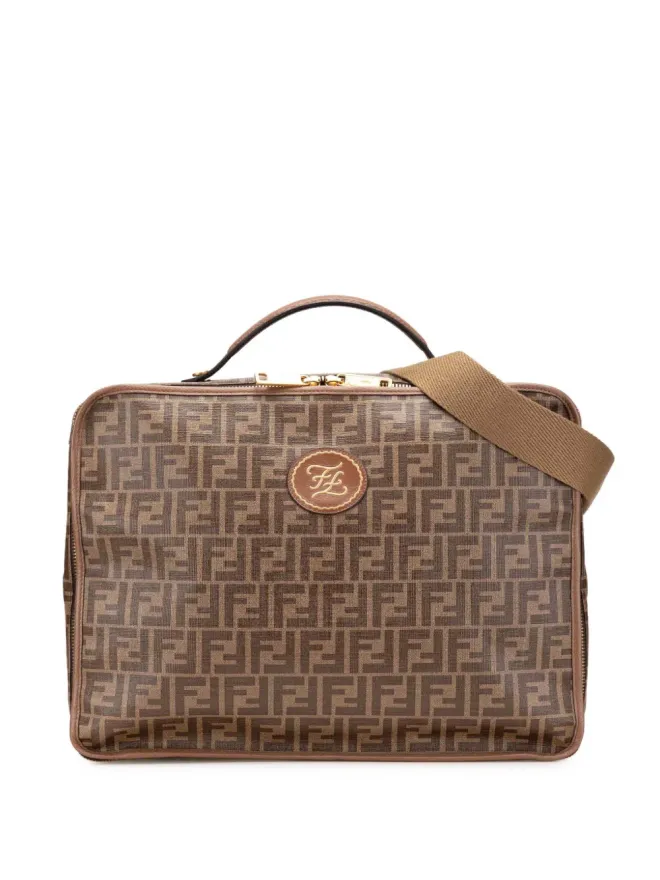 Fendi Pre-Owned Fendi Pre-Owned 2010-2025 Zucca Coated Canvas Karligraphy travel bag - Brownの商品画像