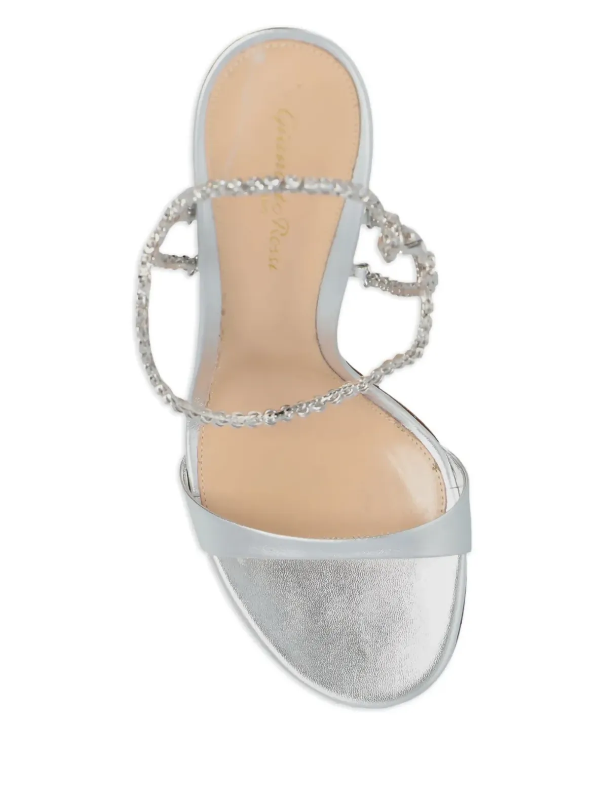 Gianvito Rossi クリスタル装飾ストレットパンプス - グレー - 画像4