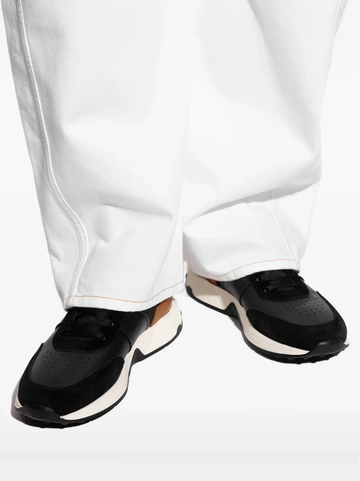 Tod's レザーパネルドスニーカー - 画像5