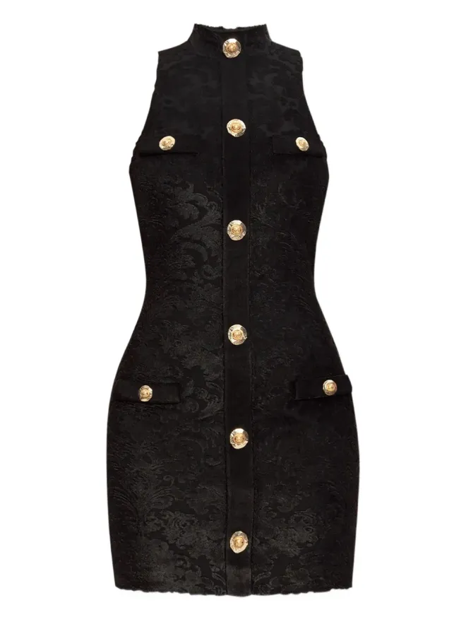 BALMAIN Balmain Baroque Bouclette ミニドレス - ブラックの商品画像