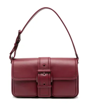 Michael Michael Kors Colby バックル式レザーショルダーバッグ（レッド） - サムネイル1