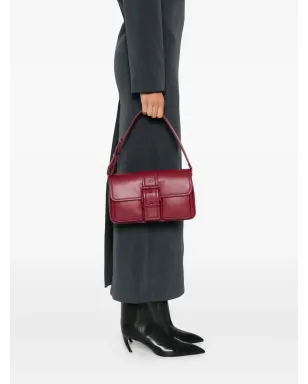 Michael Michael Kors Colby バックル式レザーショルダーバッグ（レッド） - サムネイル2