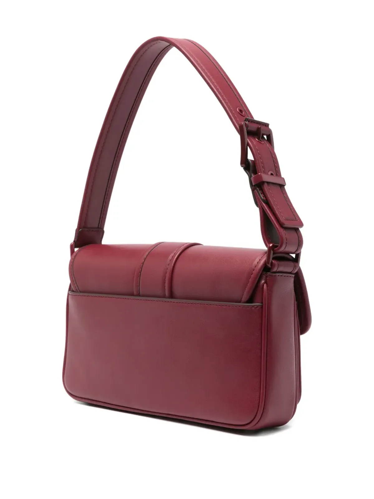 Michael Michael Kors Colby バックル式レザーショルダーバッグ（レッド） - 画像3