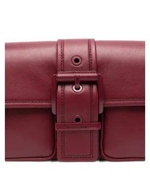 Michael Michael Kors Colby バックル式レザーショルダーバッグ（レッド） - サムネイル4