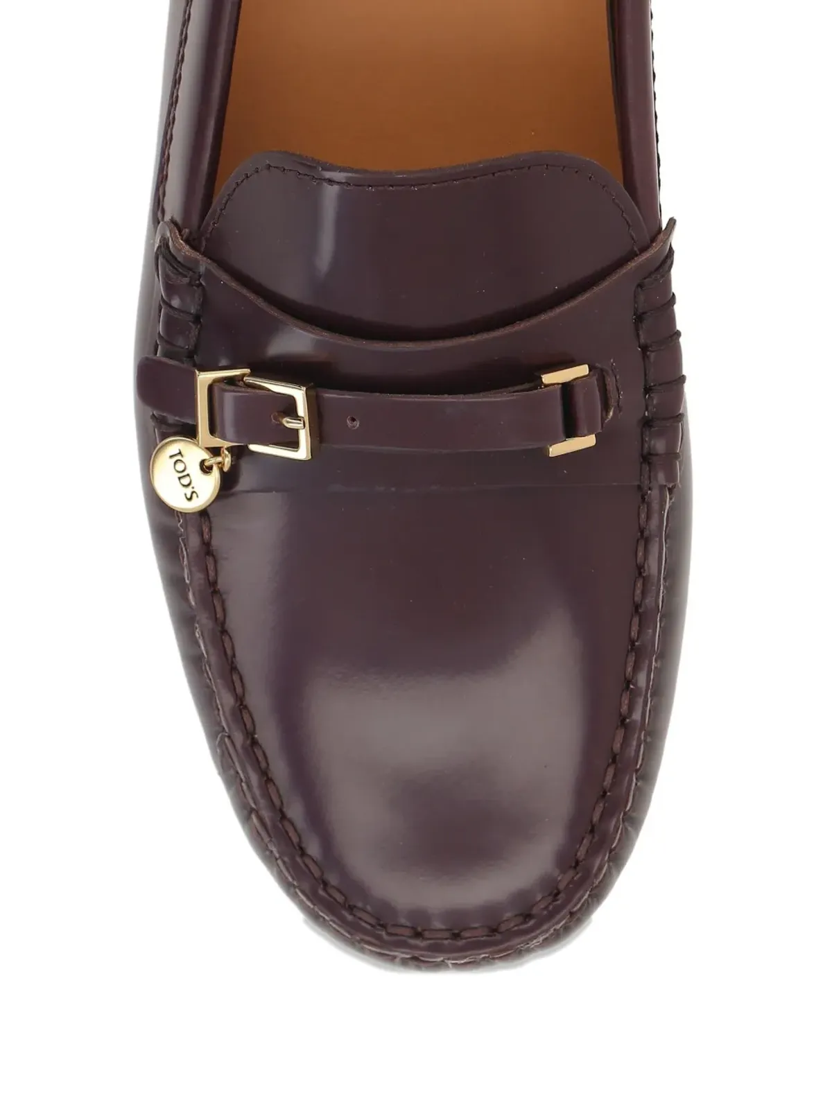 Tod's バックルディテール レザー ローファー - Brown - 画像4