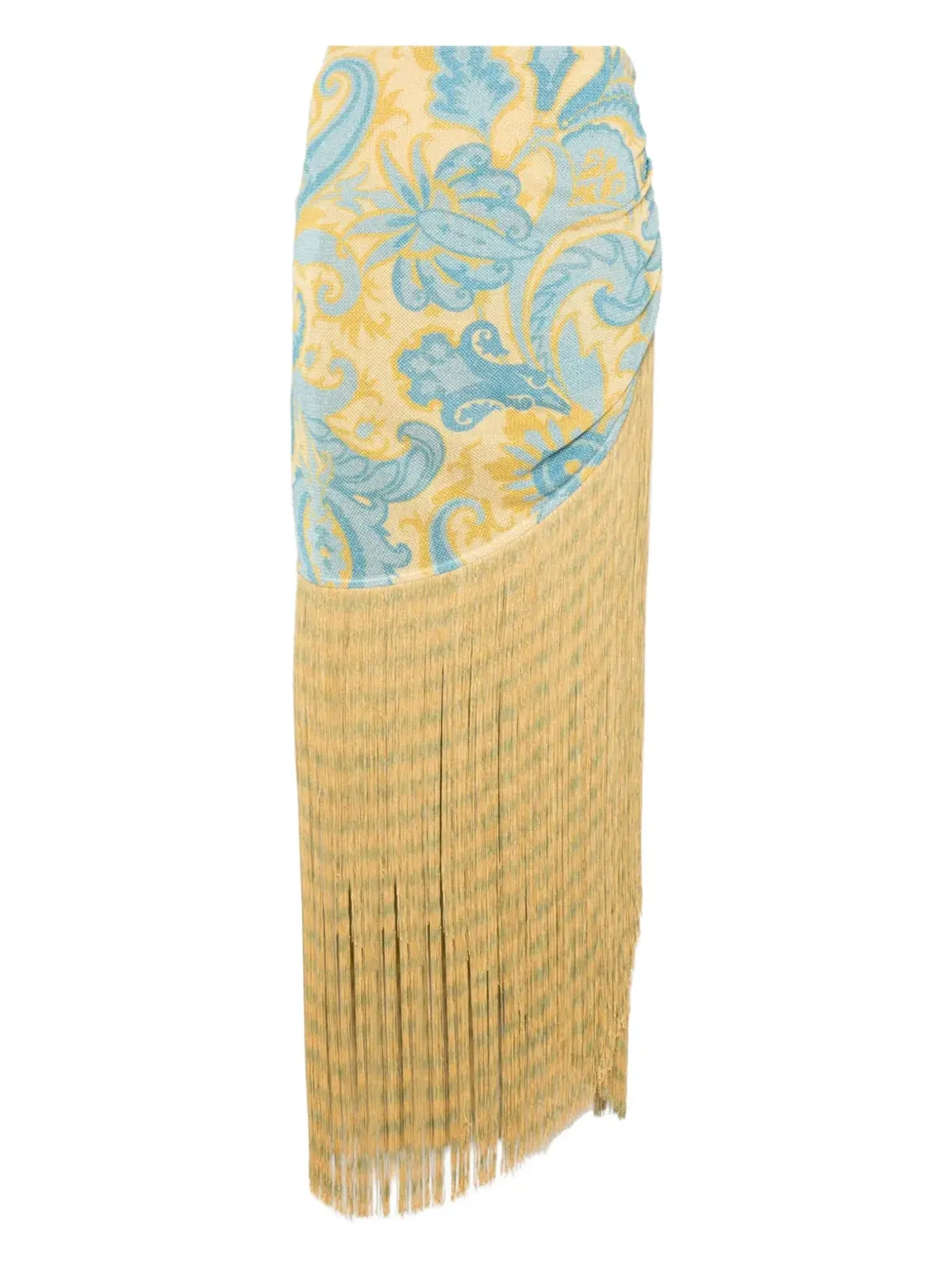 ETRO ペイズリープリント フリンジスカート - 画像1