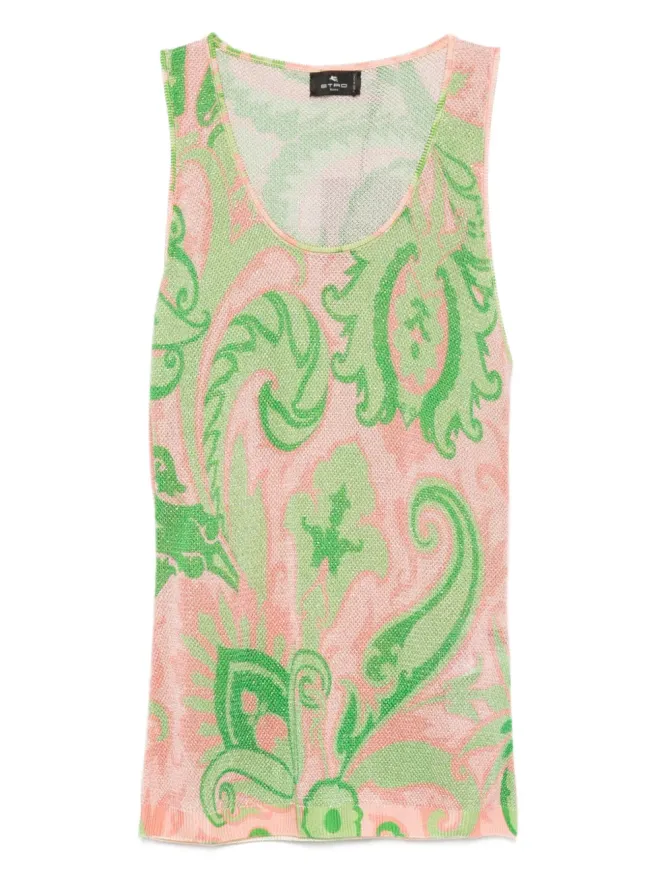 ETRO ETRO ペイズリー柄ノースリーブトップスの商品画像