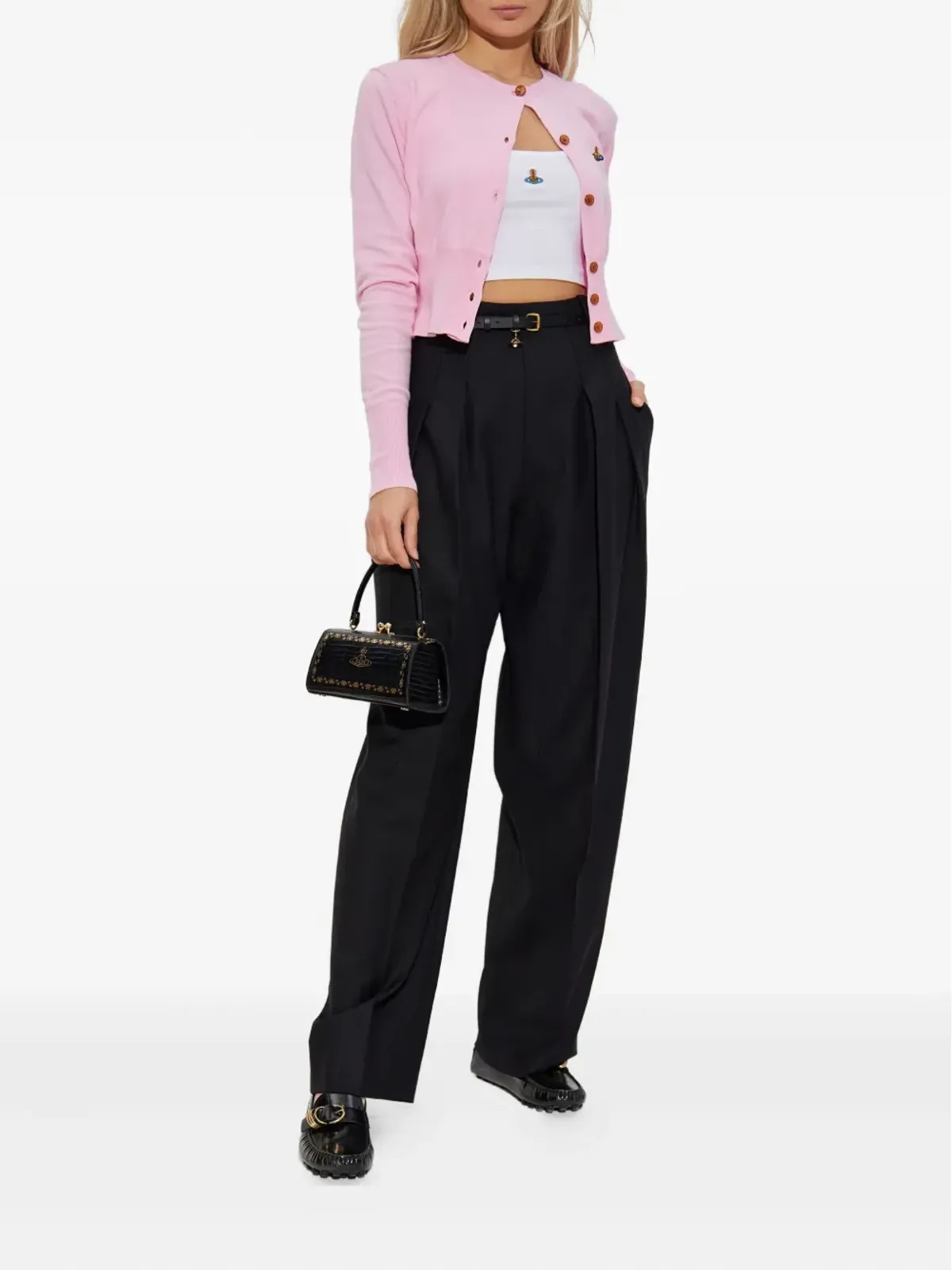Vivienne Westwood オーブモチーフのリブトップ - 画像2