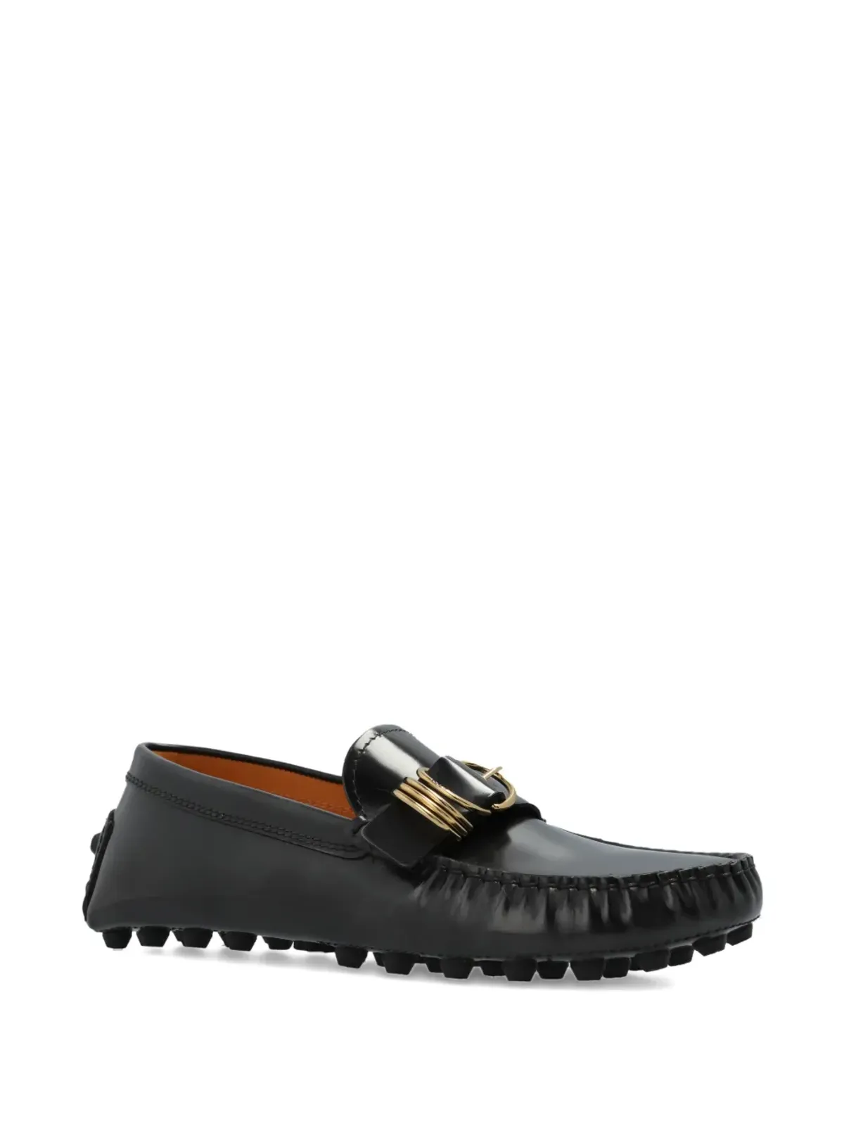 Tod's レザー バックル ローファー ブラック - 画像2