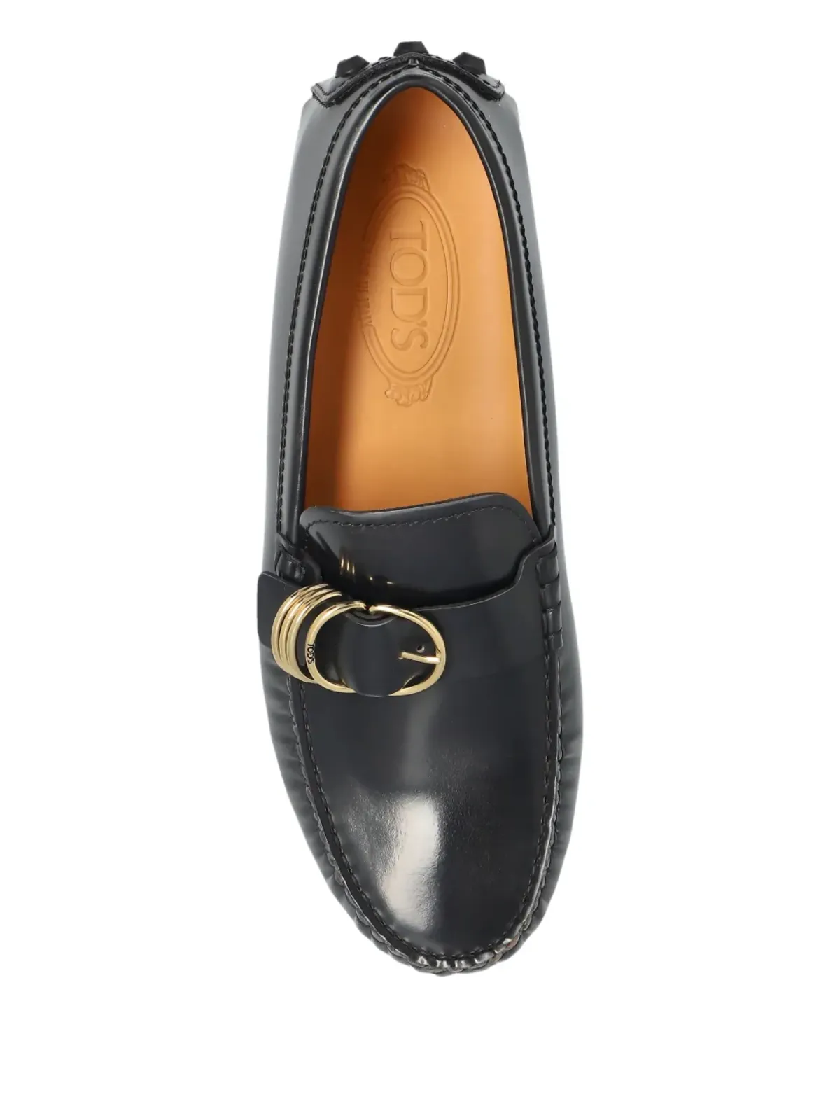 Tod's レザー バックル ローファー ブラック - 画像3