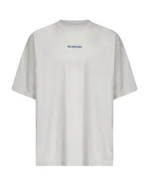 Balenciaga ロゴ入り クルーネック Tシャツ - グレー - サムネイル1