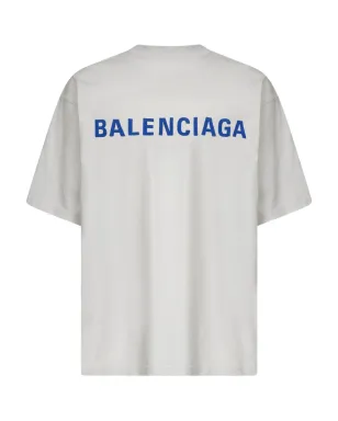 Balenciaga ロゴ入り クルーネック Tシャツ - グレー - サムネイル2