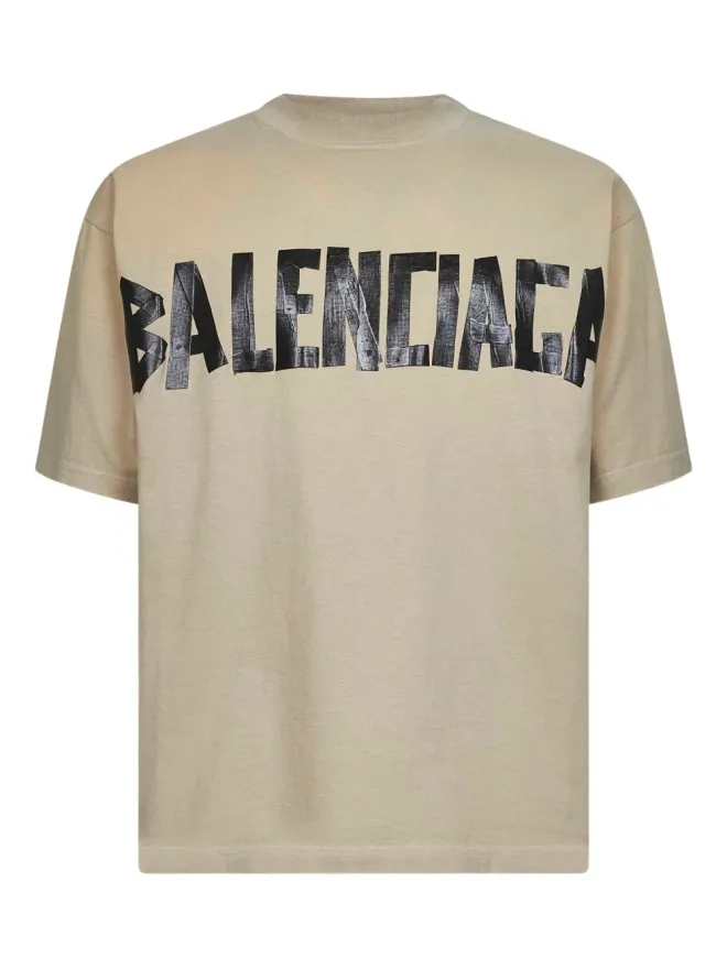 Balenciaga Balenciaga テーププリント コットン Tシャツの商品画像