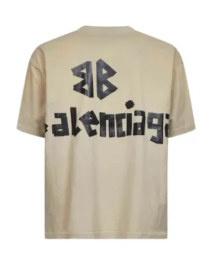 Balenciaga テーププリント コットン Tシャツ - サムネイル2