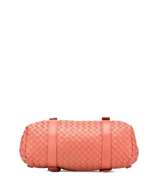 Bottega Veneta Vintage Leather Intrecciato Flap Satchel - オレンジ - サムネイル4