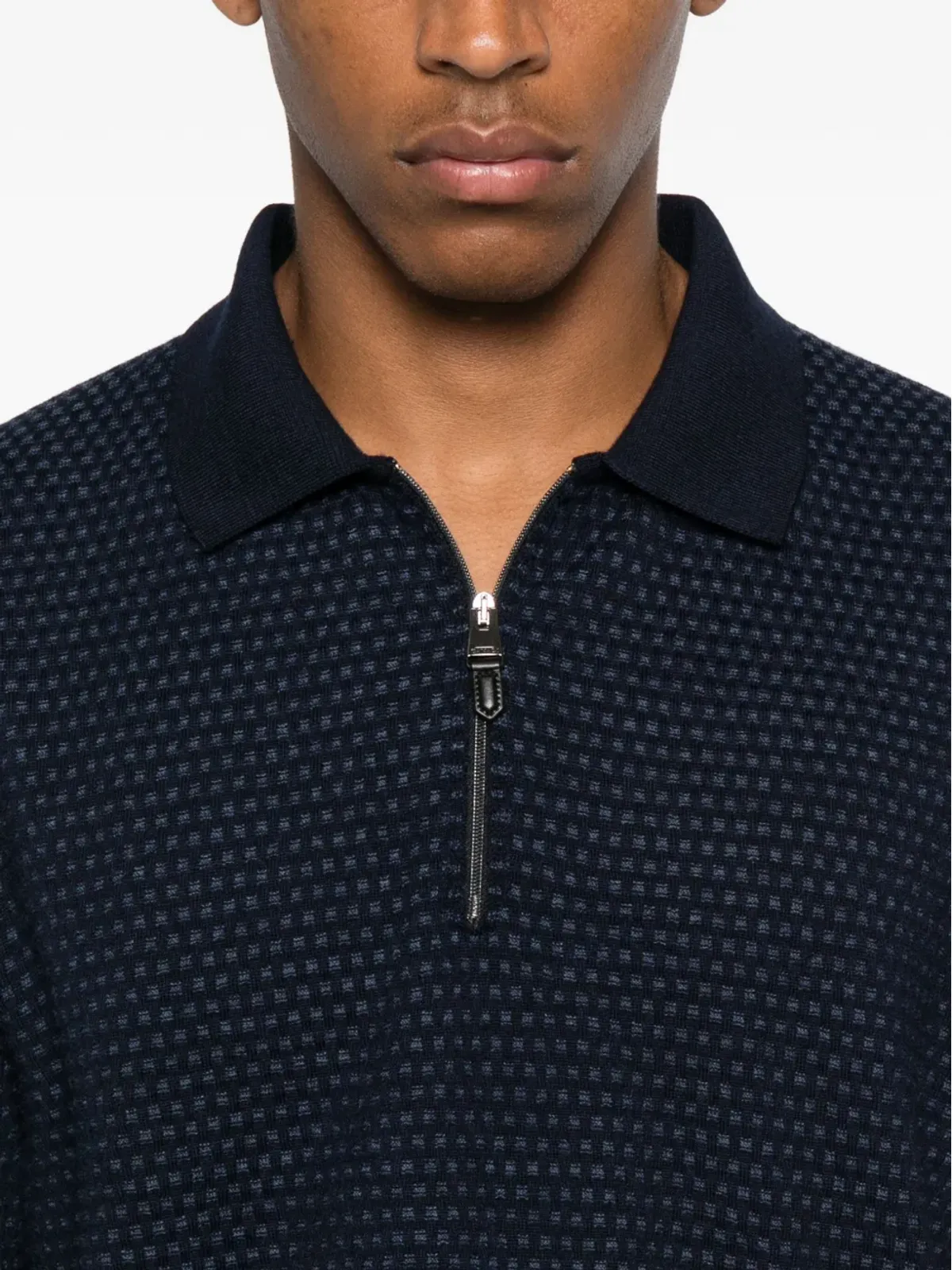 Canali ジップネックポロシャツ - 画像5