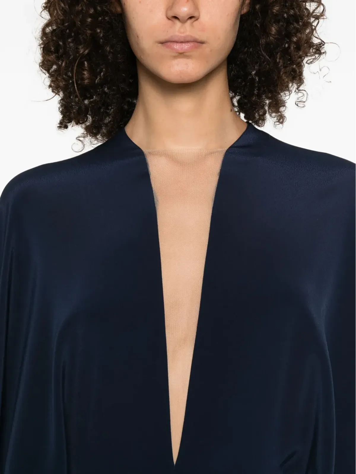 STEPHANE ROLLAND Vネック マキシドレス - 画像5