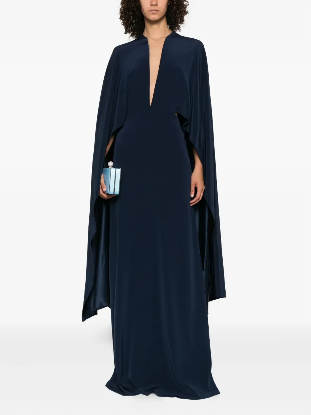 STEPHANE ROLLAND Vネック マキシドレス - 画像2
