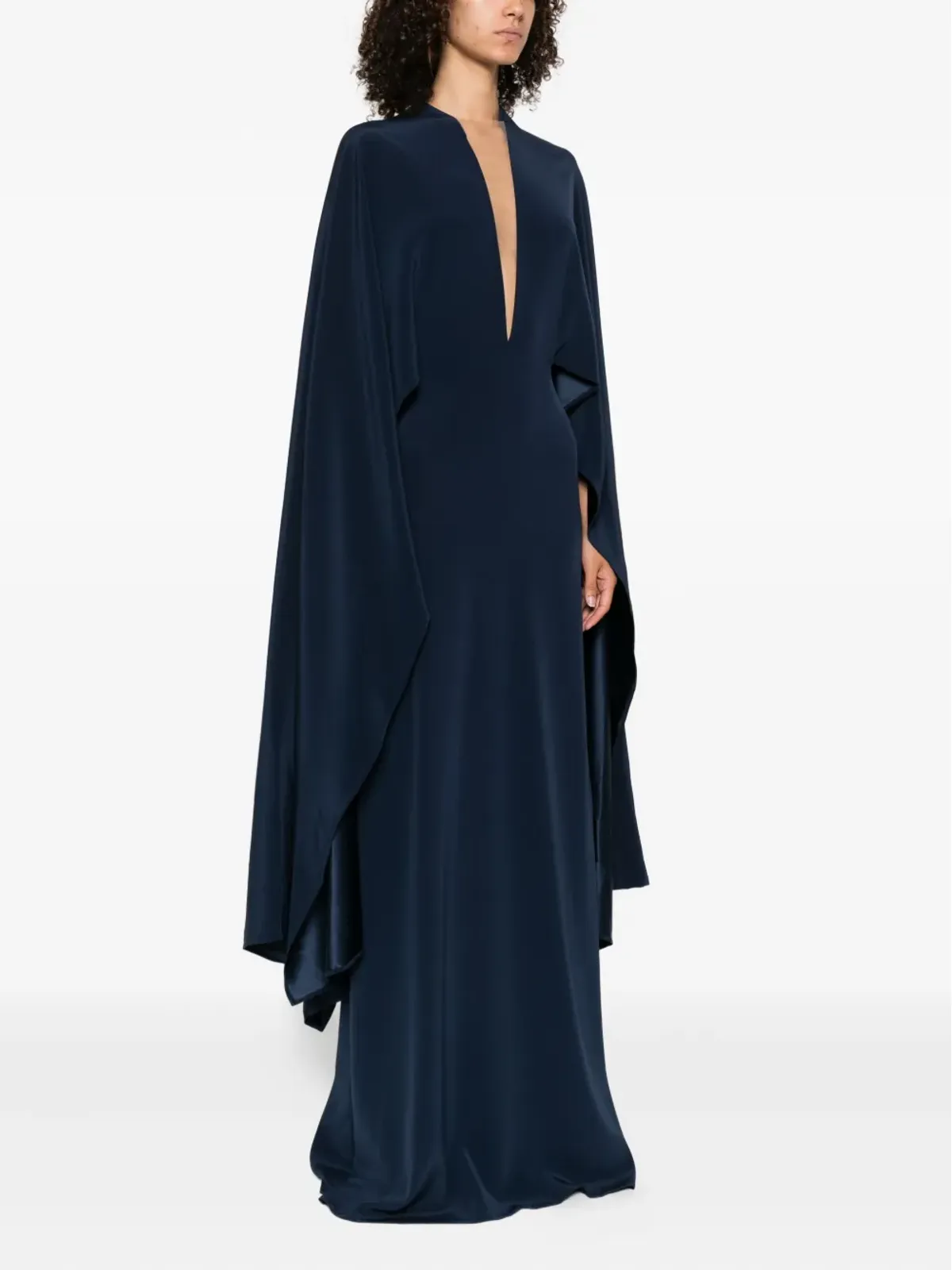 STEPHANE ROLLAND Vネック マキシドレス - 画像3