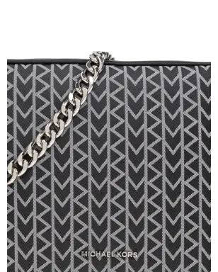 Michael Kors チェブロン柄チェーンクロスボディバッグ - ブラック - サムネイル4