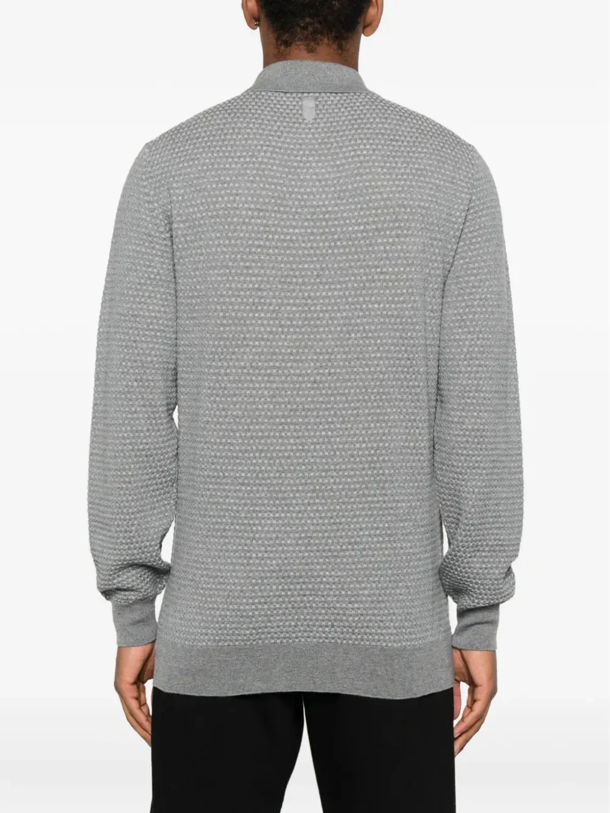 Canali ポロカラー・メリノウール セーター - Grey - 画像4