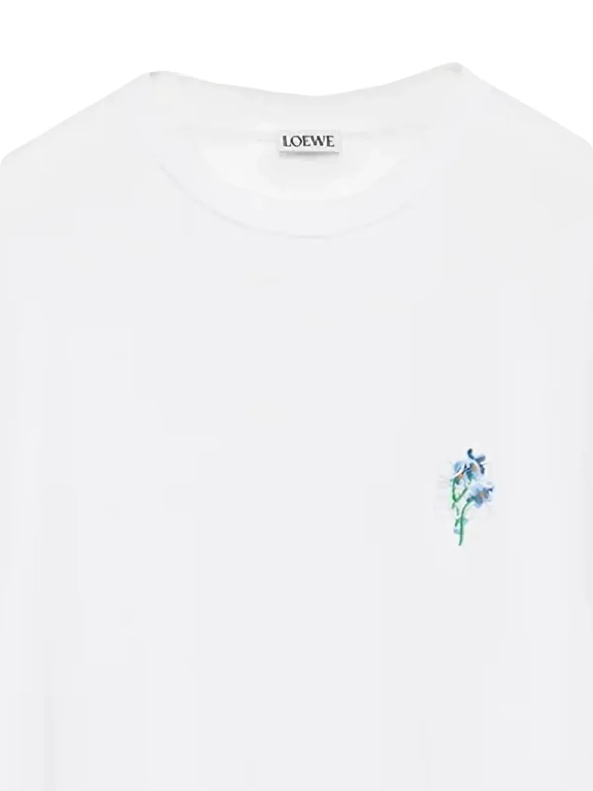 LOEWE flower-embroidered T-shirt - White - 画像2