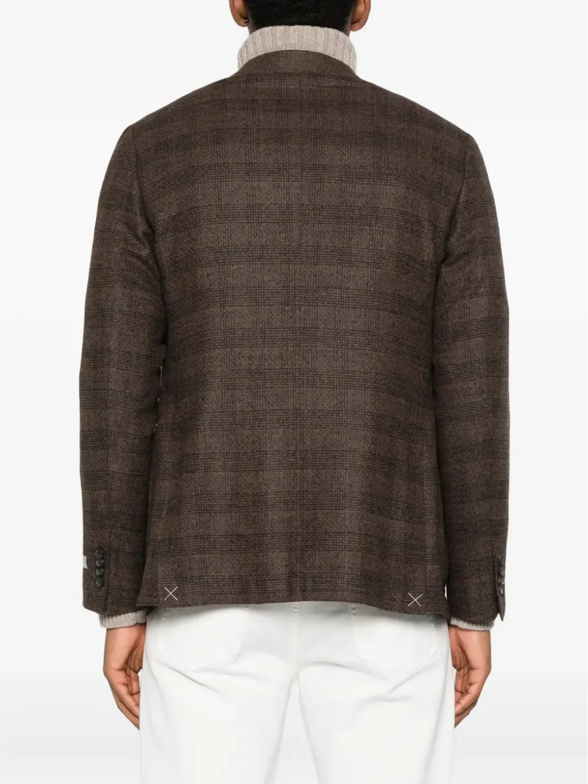 Canali ダブルブレスト チェック柄ブレザー - 画像4