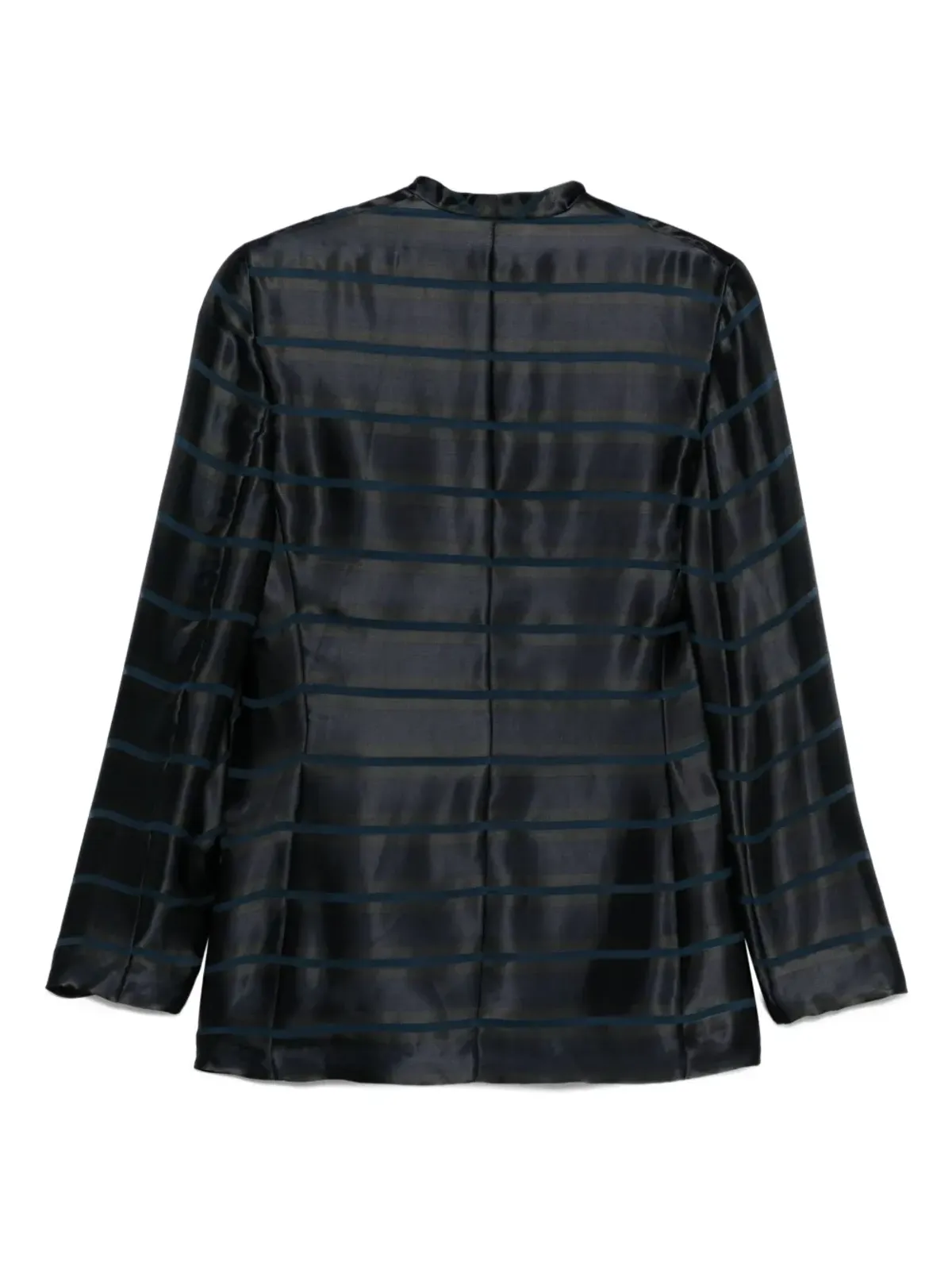 Giorgio Armani Pre-Owned ストライプブレザー - ブルー - 画像2
