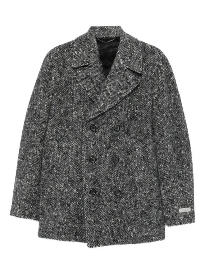 Canali Canali ダブルブレスト ヘリンボーン コートの商品画像