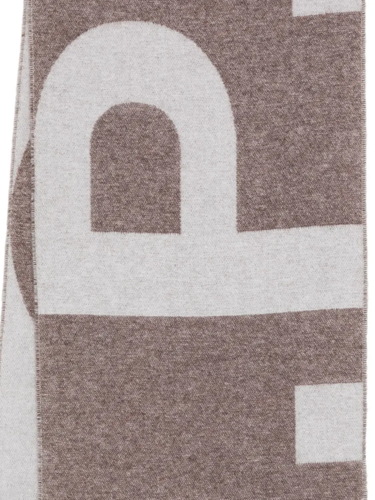 A.P.C. ロゴ入りインターシャスカーフ - 画像2