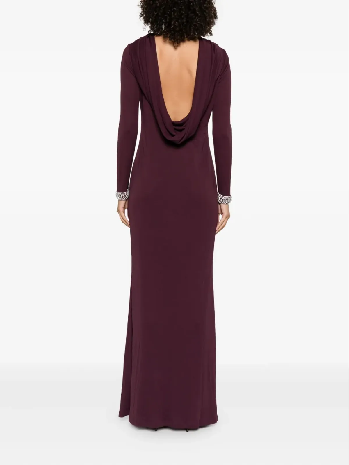 STEPHANE ROLLAND カフス装飾マキシドレス - 画像4