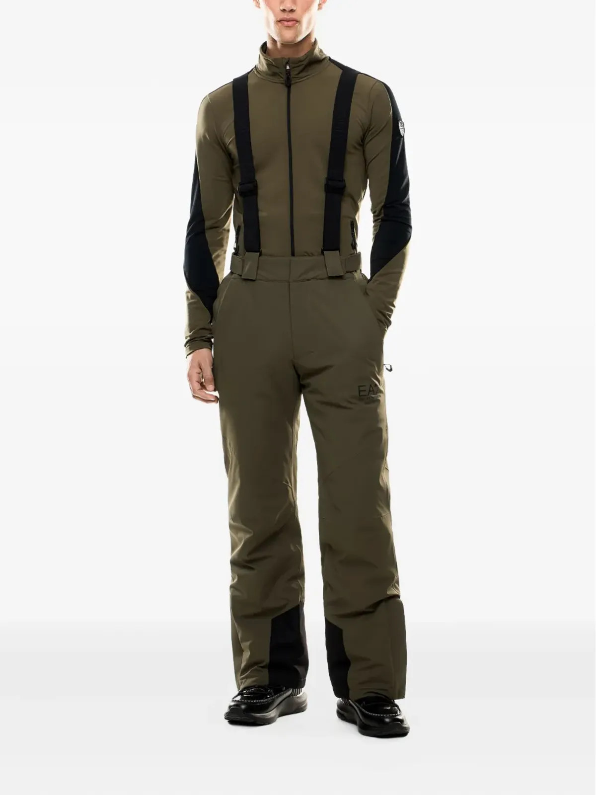 Ea7 Emporio Armani サスペンダー付きスキーパンツ - グリーン - 画像3