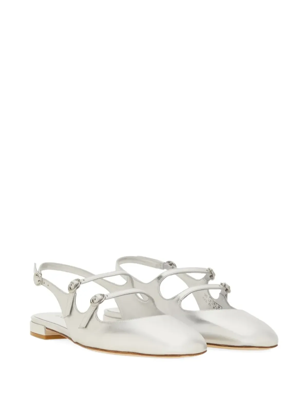 Stuart Weitzman バックルストラップ バレエフラット - 画像2