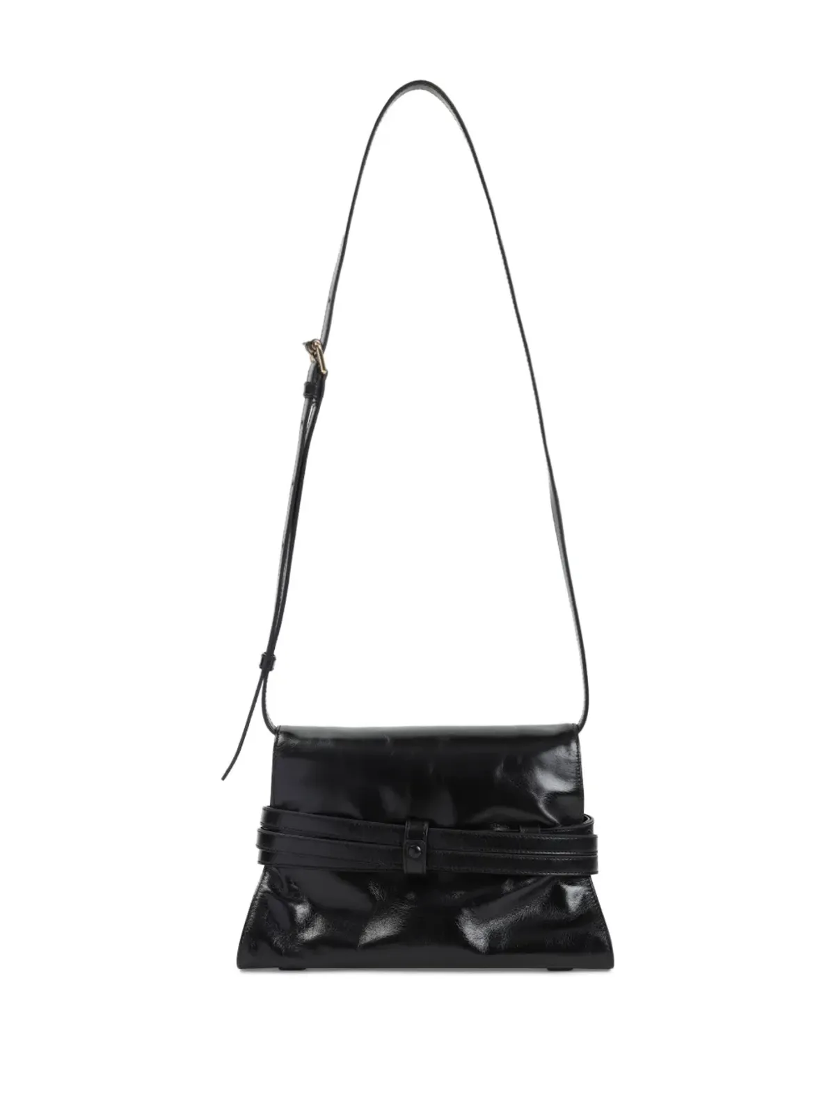 Moschino バックル付きレザーショルダーバッグ - 画像2