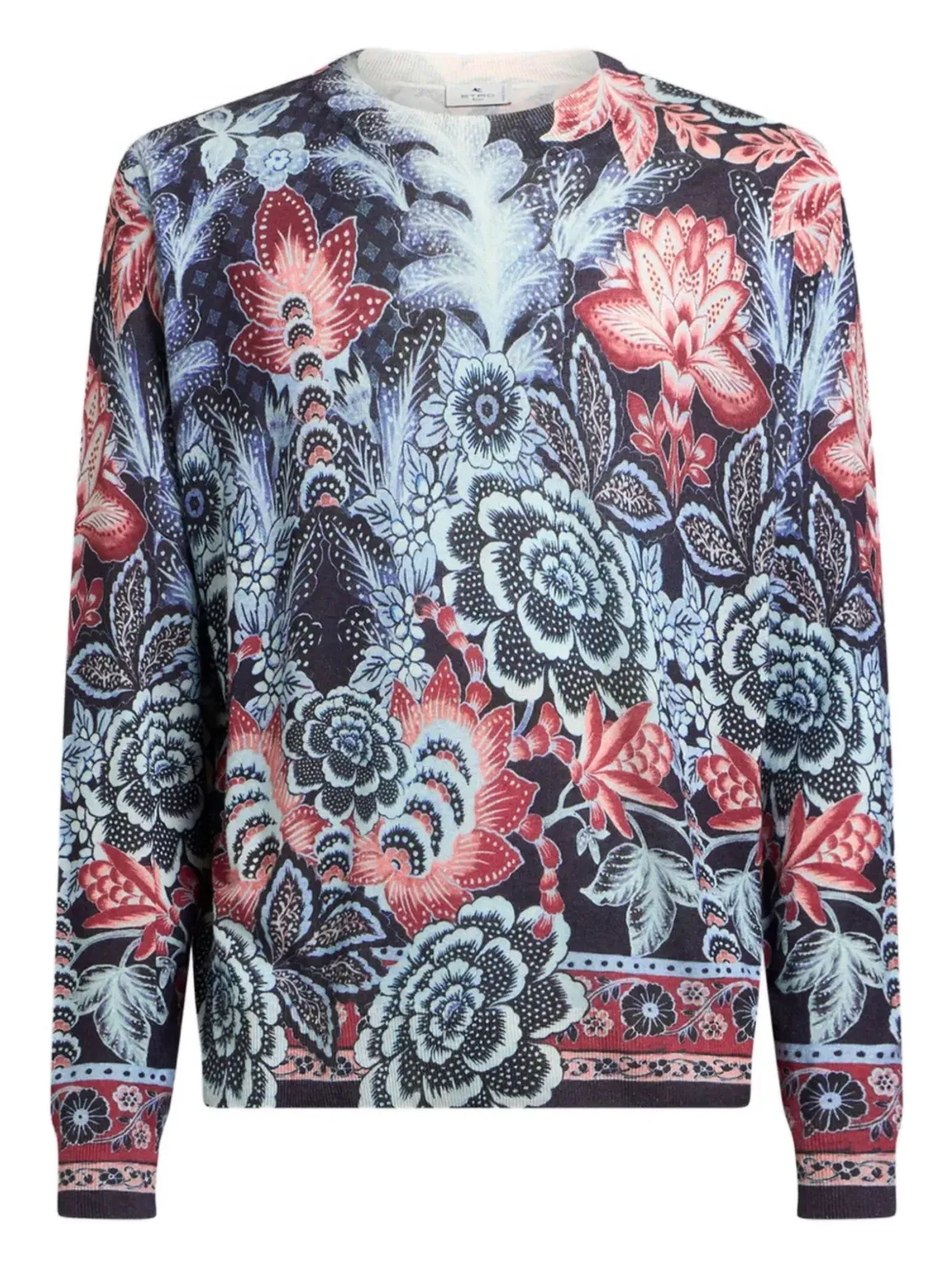 ETRO 花柄プリント クルーネック セーター - 画像1