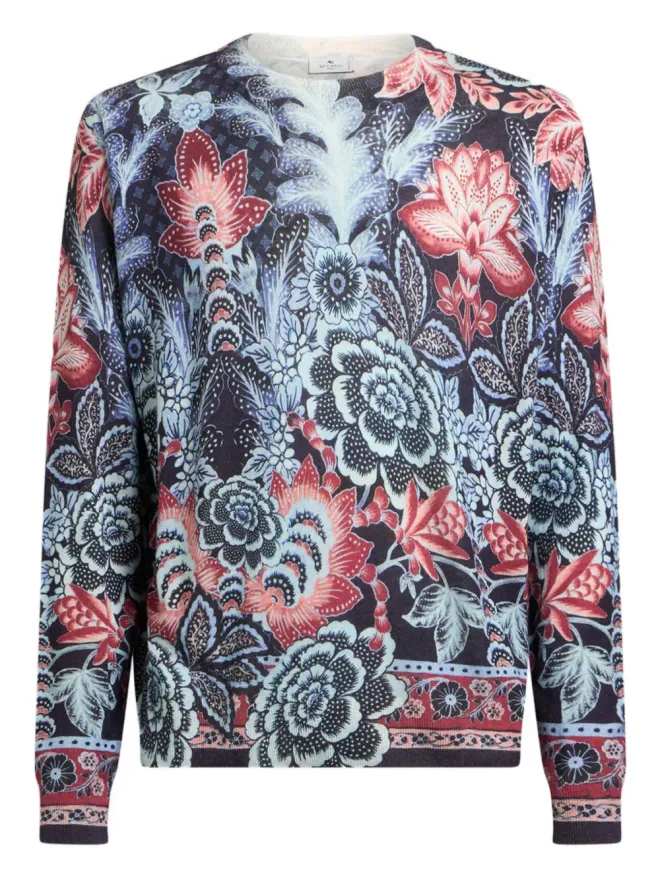 ETRO ETRO 花柄プリント クルーネック セーターの商品画像