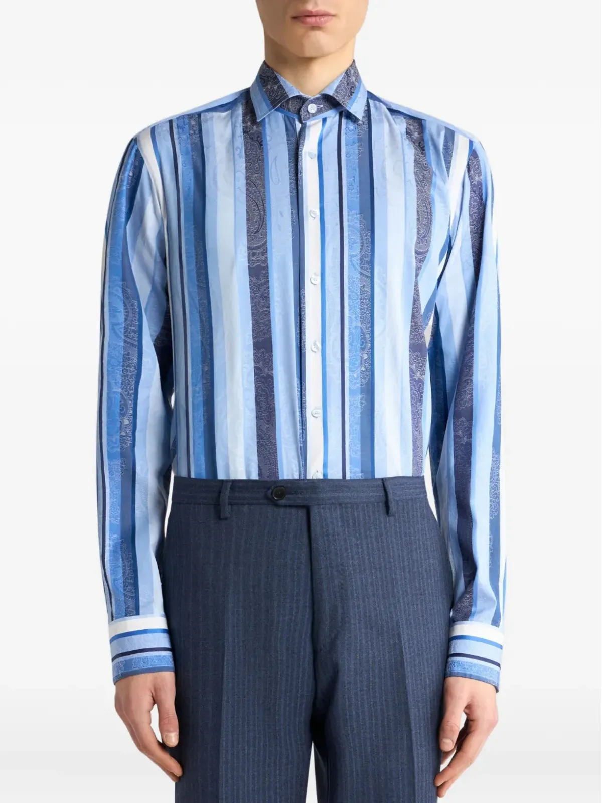 ETRO ストライプ柄シャツ - 画像3