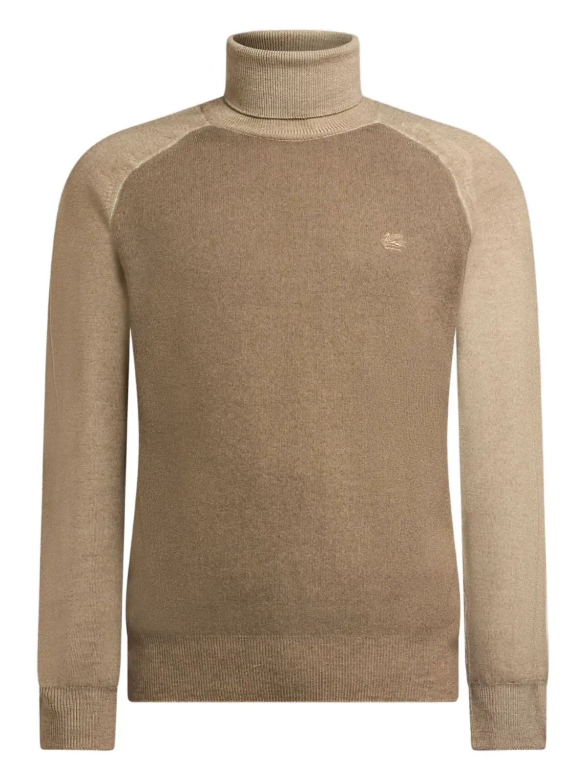 ETRO Pegaso logo turtleneck sweater - Neutrals - 画像1