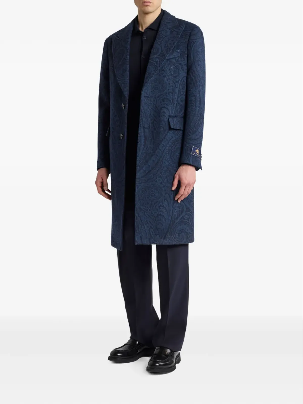 ETRO paisley-jacquard coat - Blue - 画像2