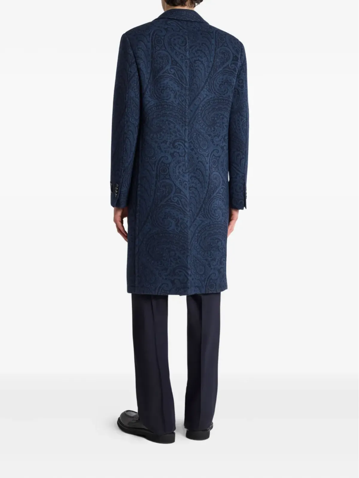 ETRO paisley-jacquard coat - Blue - 画像3