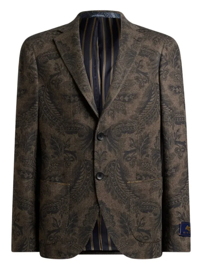 ETRO ETRO ペイズリープリント ウール ブレザーの商品画像