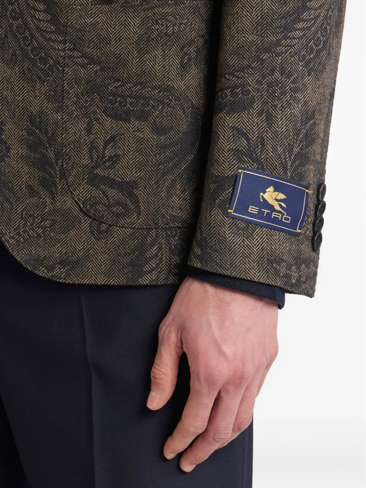 ETRO ペイズリープリント ウール ブレザー - 画像4