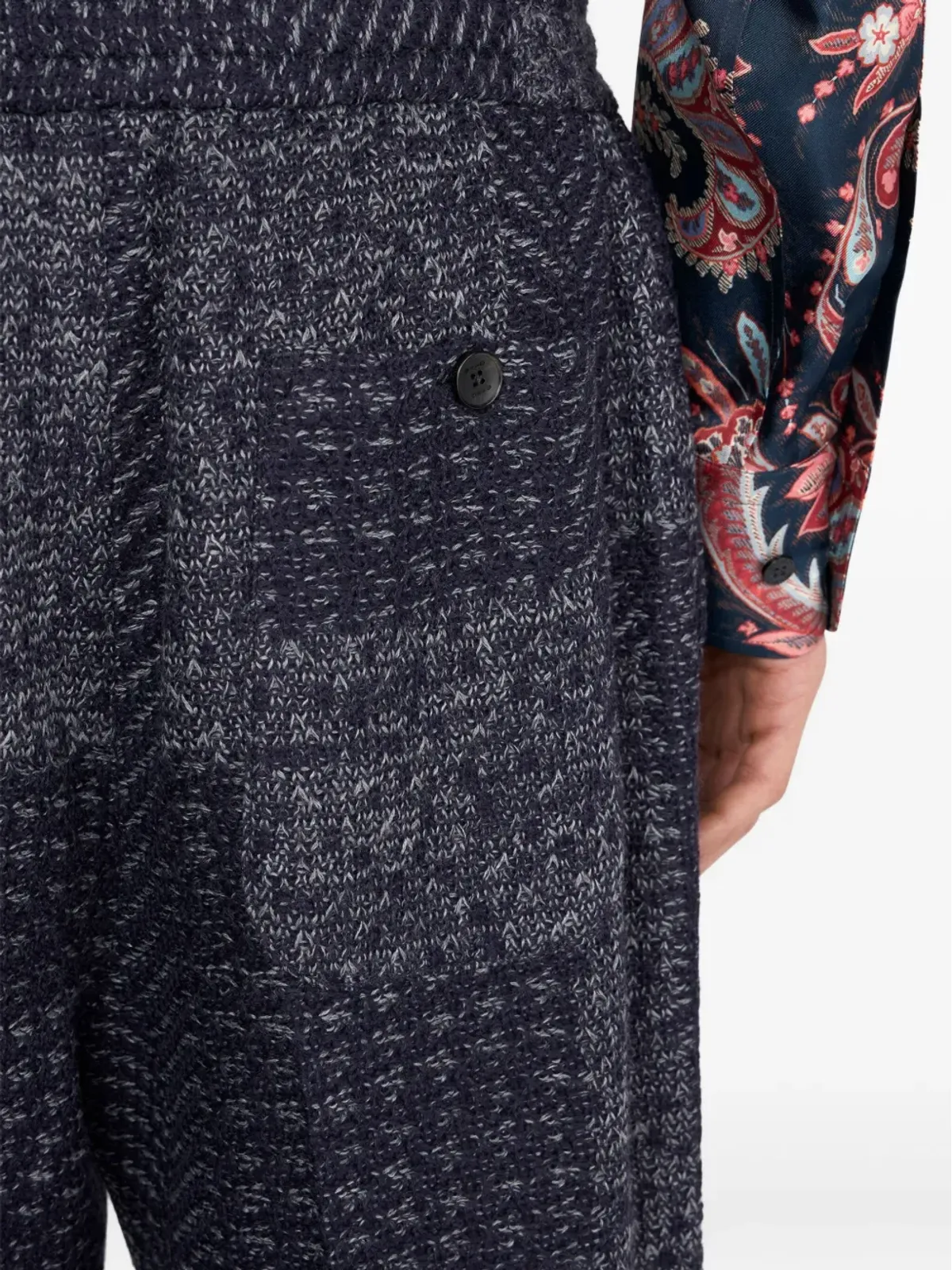 ETRO パッチワーク テーラードパンツ - 画像5