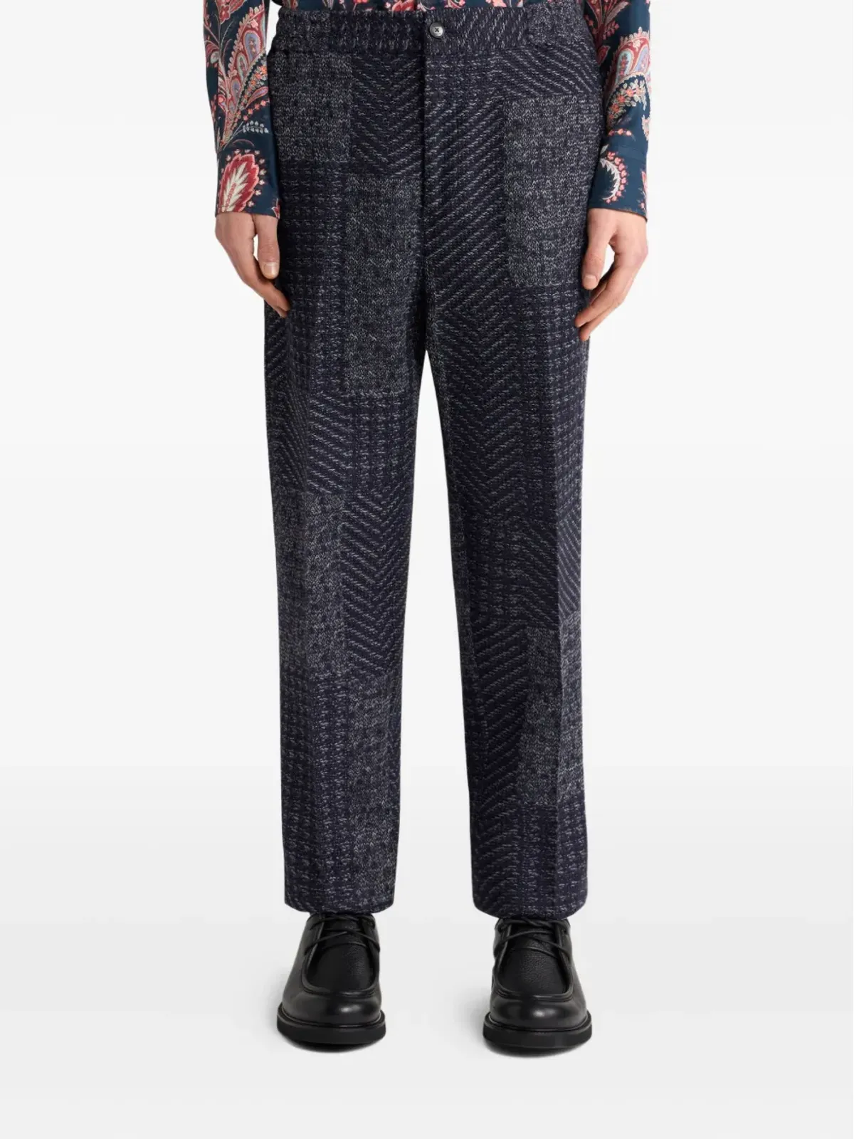 ETRO パッチワーク テーラードパンツ - 画像3