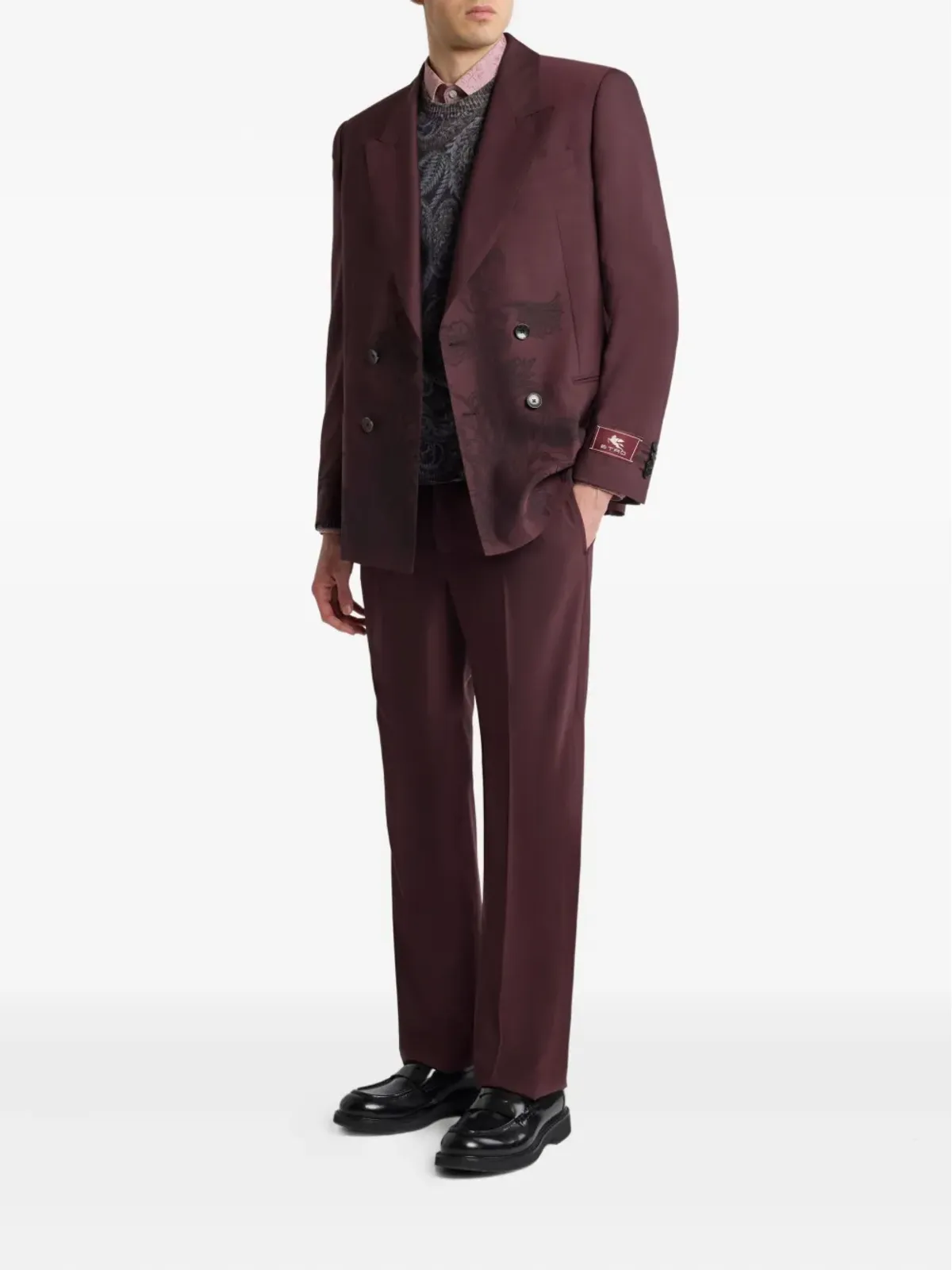 ETRO ウール テーラードパンツ - 画像2