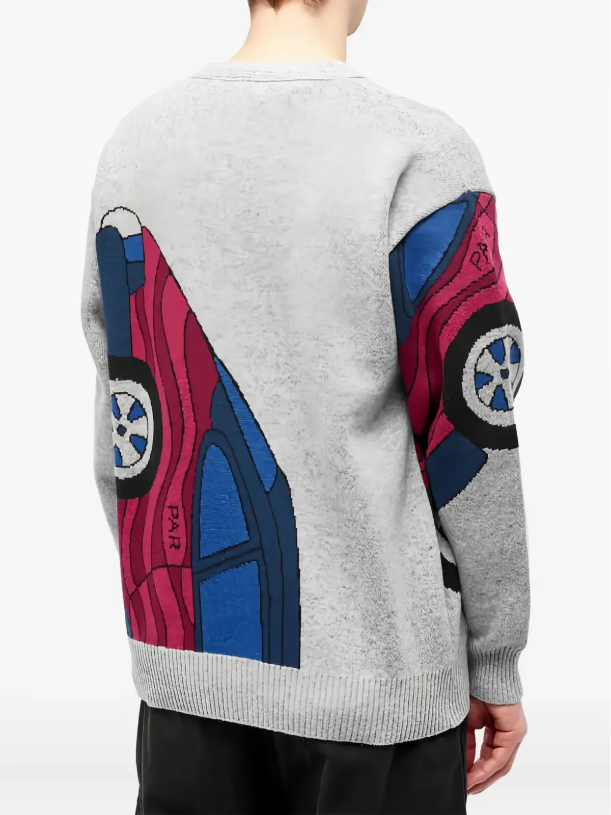 BY PARRA ニットカーディガン グレー - 画像4