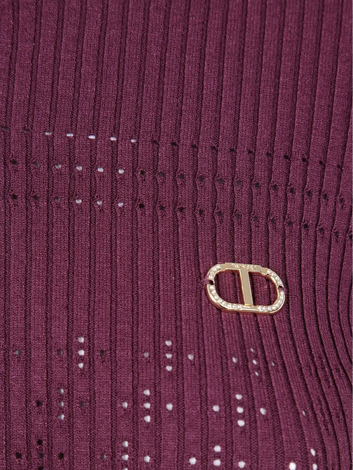 TWINSET リブ編みニットセーター - レッド - 画像3