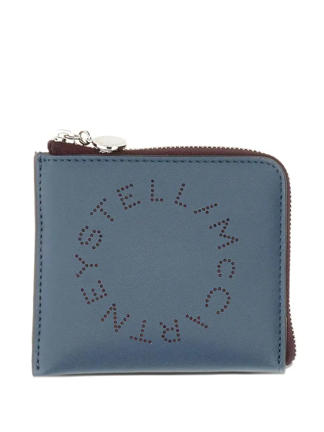 Stella McCartney Stella McCartney ロゴジップウォレット - ブルーの商品画像