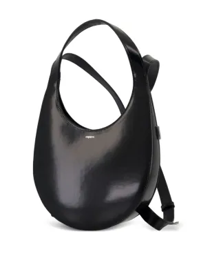 Coperni Swipe オーバル型カーフスキンバックパック - ブラック - サムネイル3